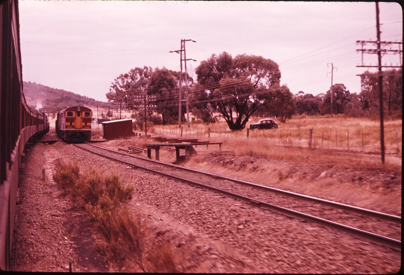 100335: Bethungra Spiral Down Goods 4441 Viewed from Up Riverina Express 2nd Division at up end of deviation