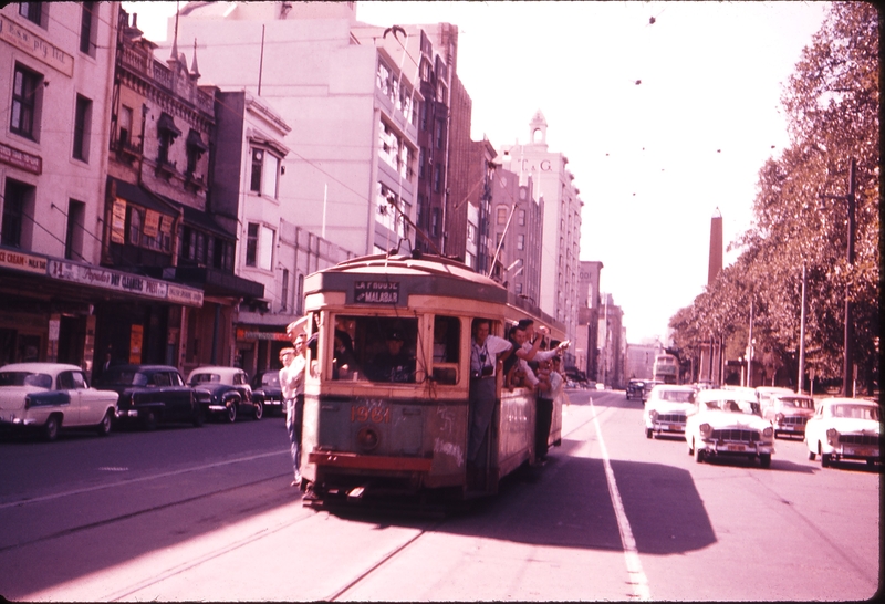 100526: Elizabeth St 4th Last Tram R1 1961