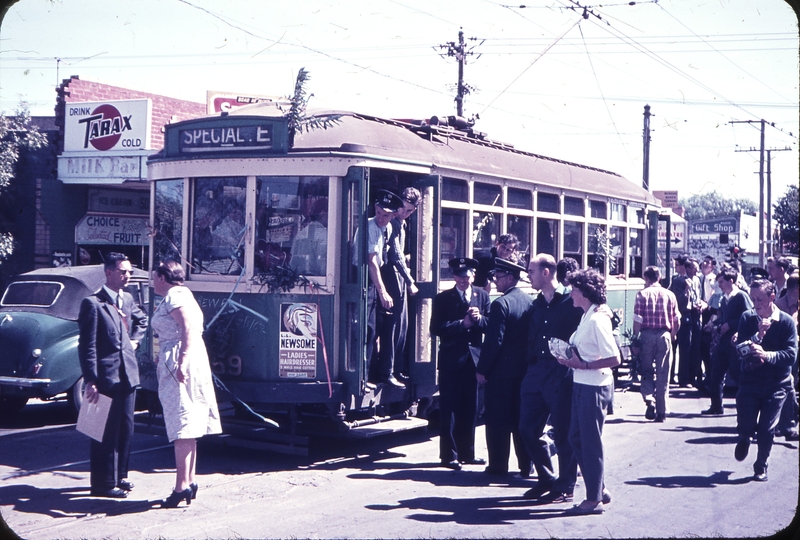 101393: Ballarat Road Last Tram X1 459 also last Footscray Local tram