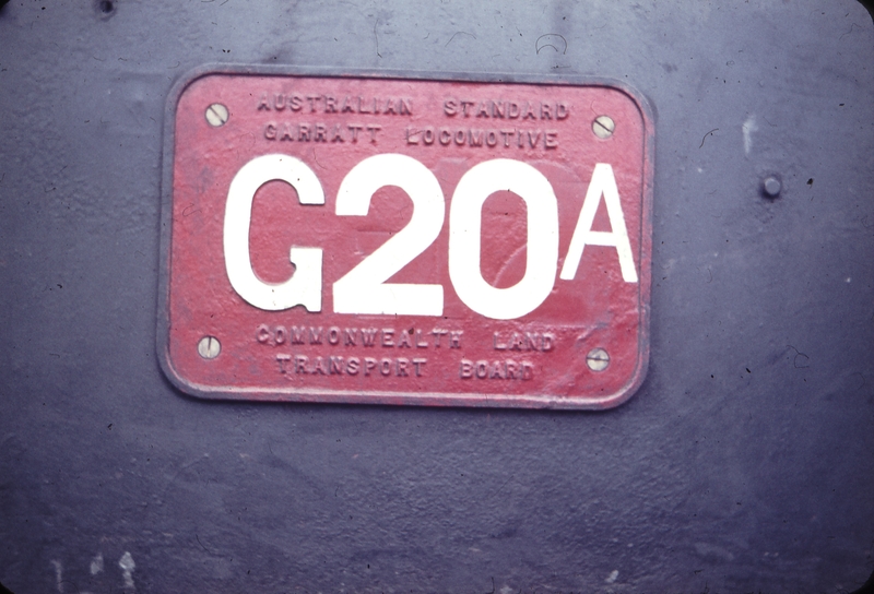 102479: G 20A Number Plate