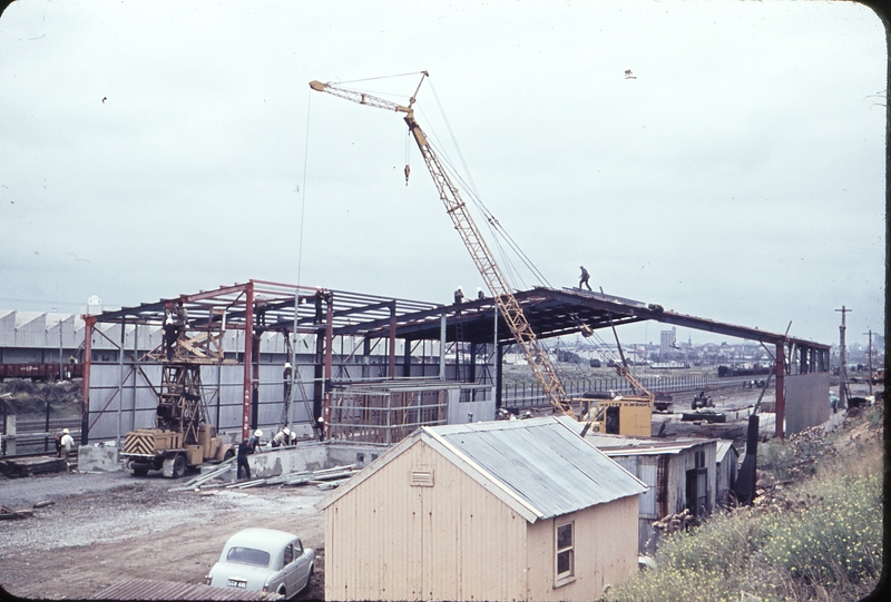 102806: South Dynon Junction Bogie Exchanging Shed under construction