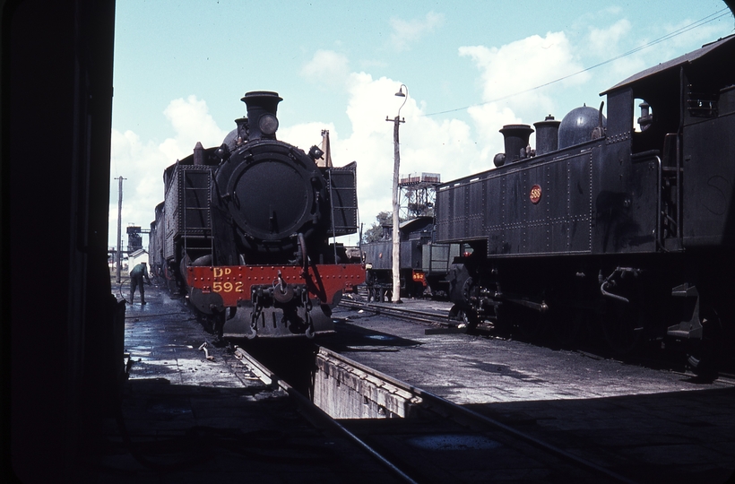 106379: East Perth Locomotive Depot Dd 592 Dm 588