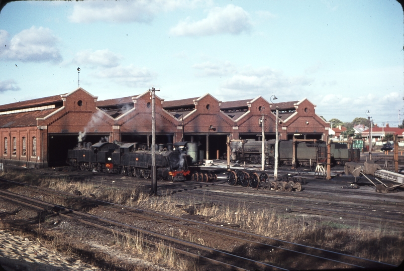 106645: East Perth Locomotive Depot Dd 594 Dm 581 V 1203