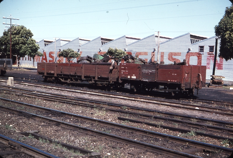 106690: Maylands Wagons loaded with scrapped locomotive parts