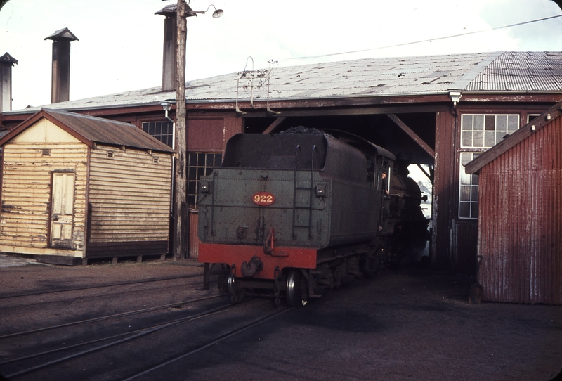 107434: Bunbury Locomotive Depot W 922 Light Engine for No 20 Passenger