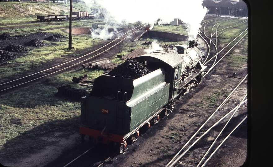 107536: East Perth Locomotive Depot Up Light Engine W 904