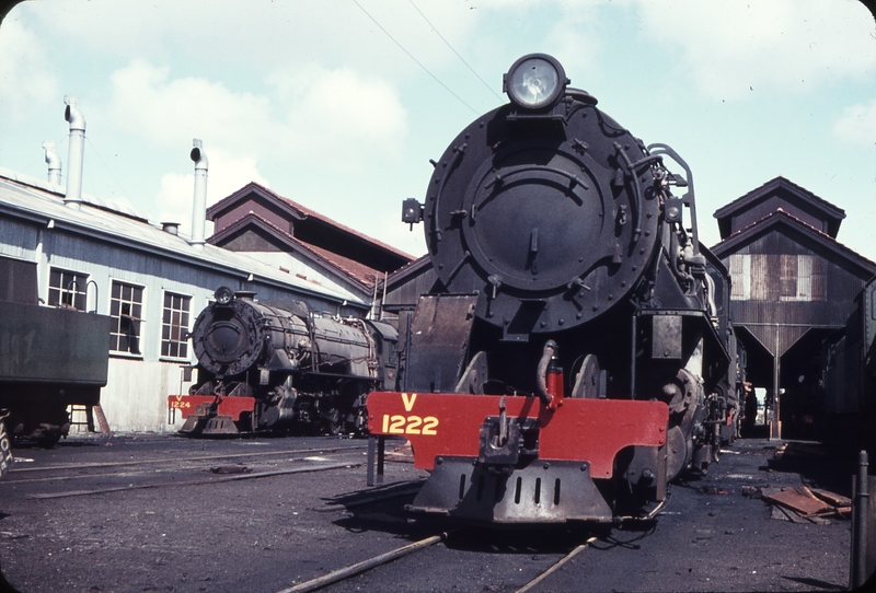 107696: East Perth Locomotive Depot V 1224 V 1222