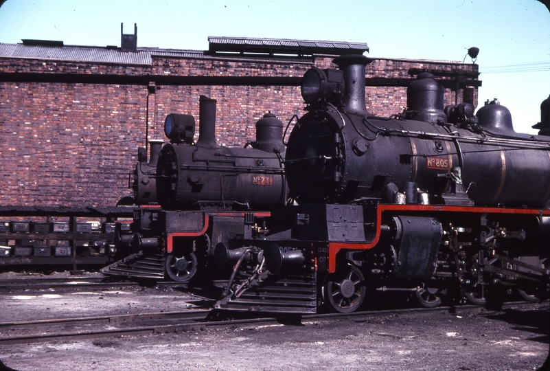 108487: Toowoomba Locomotive Depot Pb15 731 C17 805