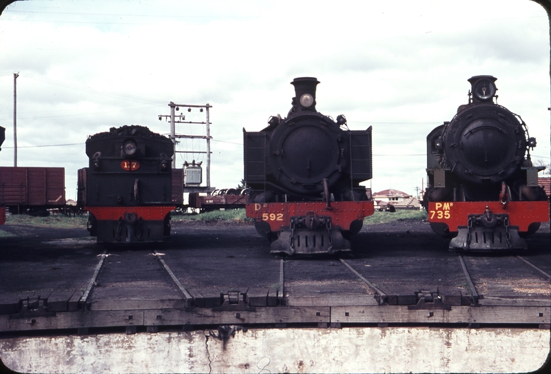 109338: Bunbury Locomotive Depot G 117 Dd 592 Pmr 735