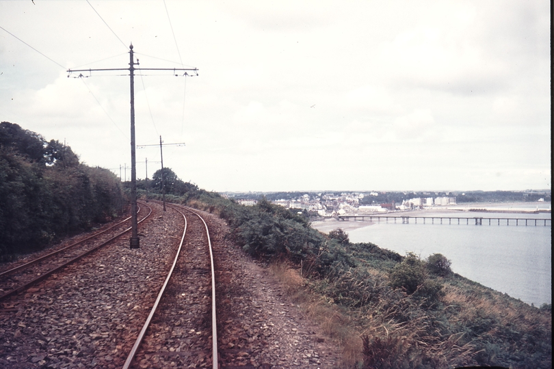 111272: Manx Electric Railway Just North of Port-E-Vullen Looking North with Ramsay in Background