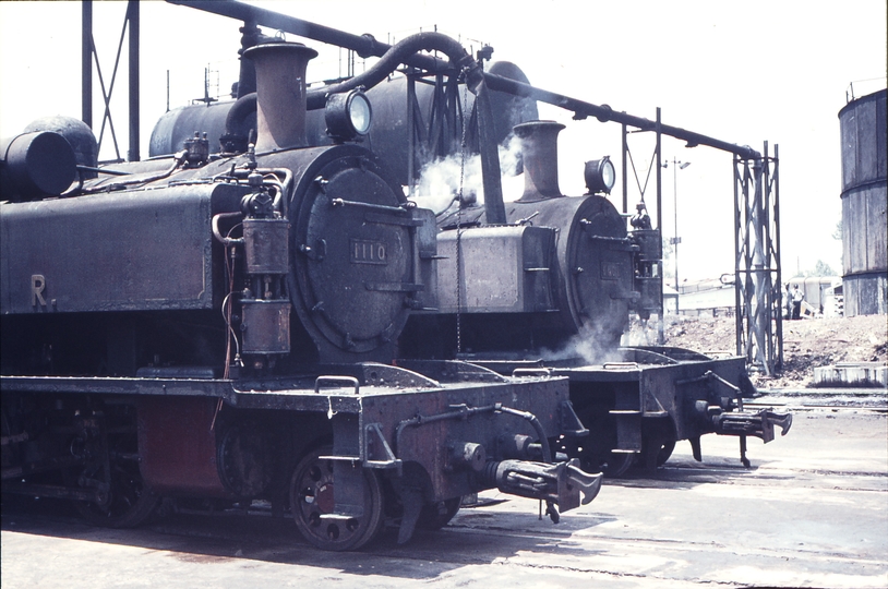 111421: Nairobi Kenya Locomotive Depot 1110 1101