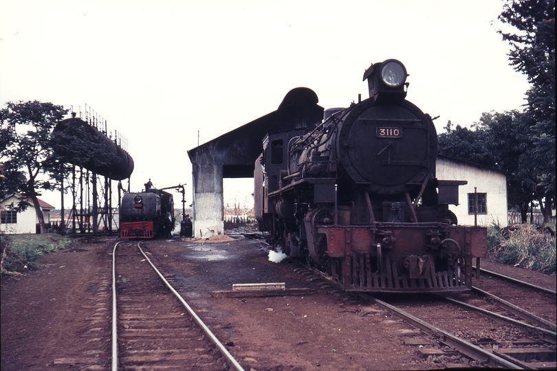111631: Sagana Kenya Locomotive Depot 6001 Umoja and 3110 Bakiga
