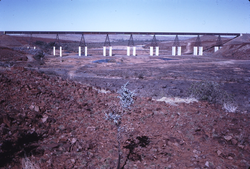 111940: Robe River Railway Bridge over Fortescue River at 72 Miles Viewed from West Side