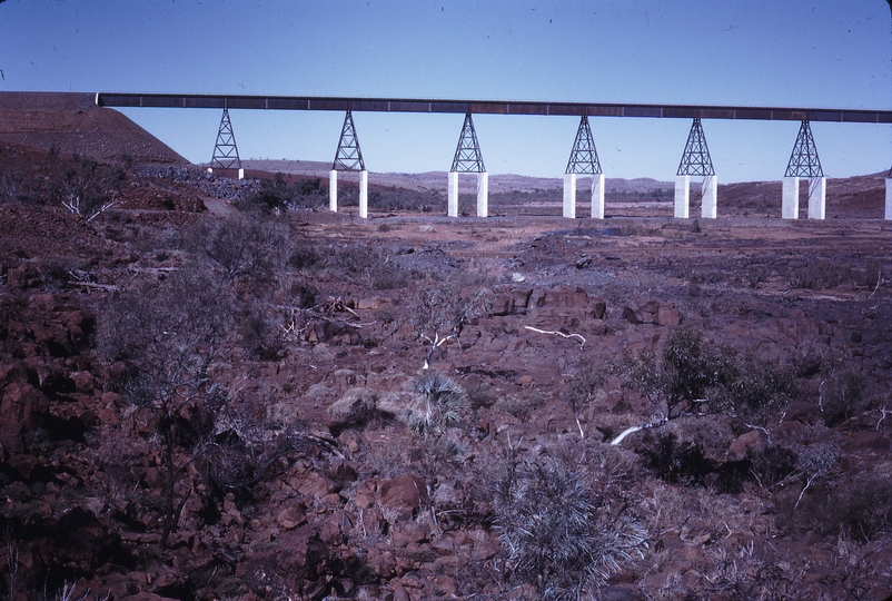 111941: Robe River Railway Bridge over Fortescue River at 72 Miles Viewed from West Side