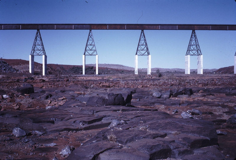 111942: Robe River Railway Bridge over Fortescue River at 72 Miles Viewed from West Side
