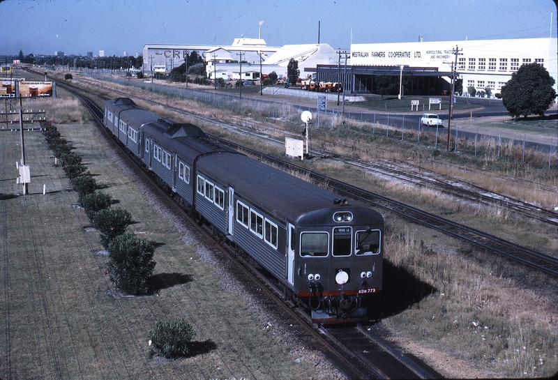 112109: Ashfield Up Suburban Railcars ADB 773 trailing