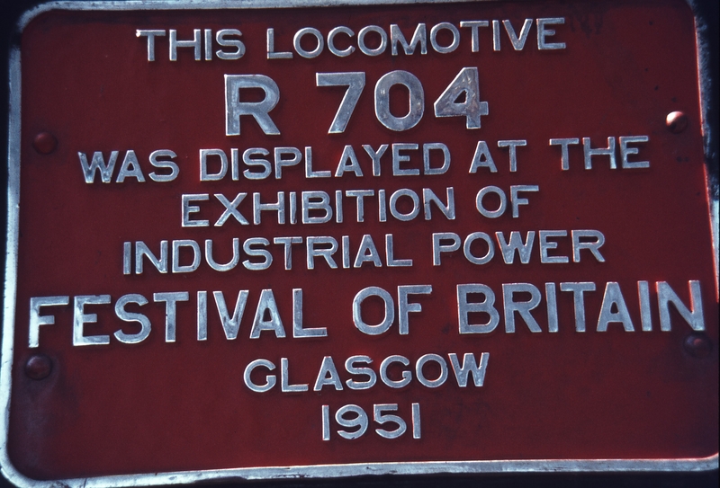 112280: North Williamstown ARHS Museum Festival of Britain plate on R 704