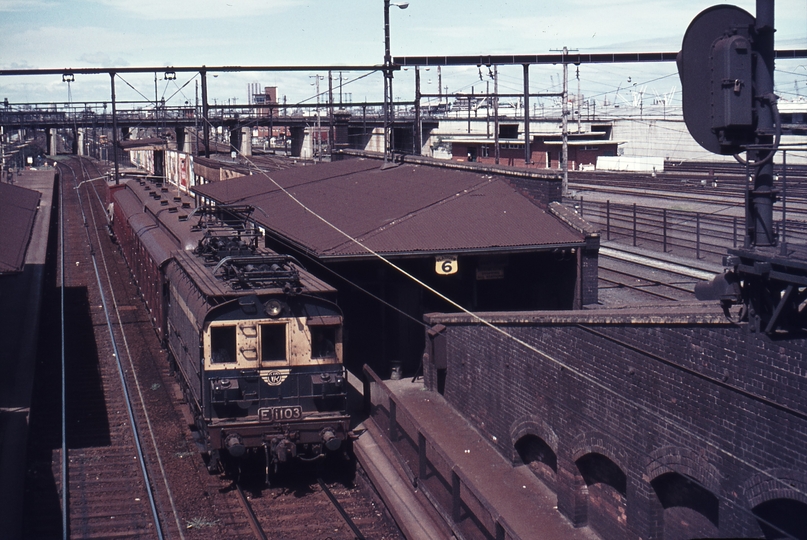 112292: North Melbourne Down Workshops Train E 1103