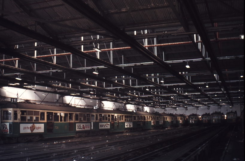 112853: Camberwell Depot Barn Interior W5 738 W5 722 and others