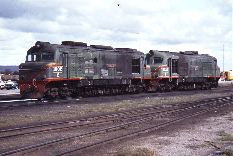 114349: Forrestfield Locomotive Depot X 1002 X 1030
