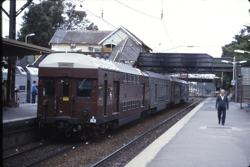 115544: Hornsby Up Double Deck Suburban Train C 3845 trailing