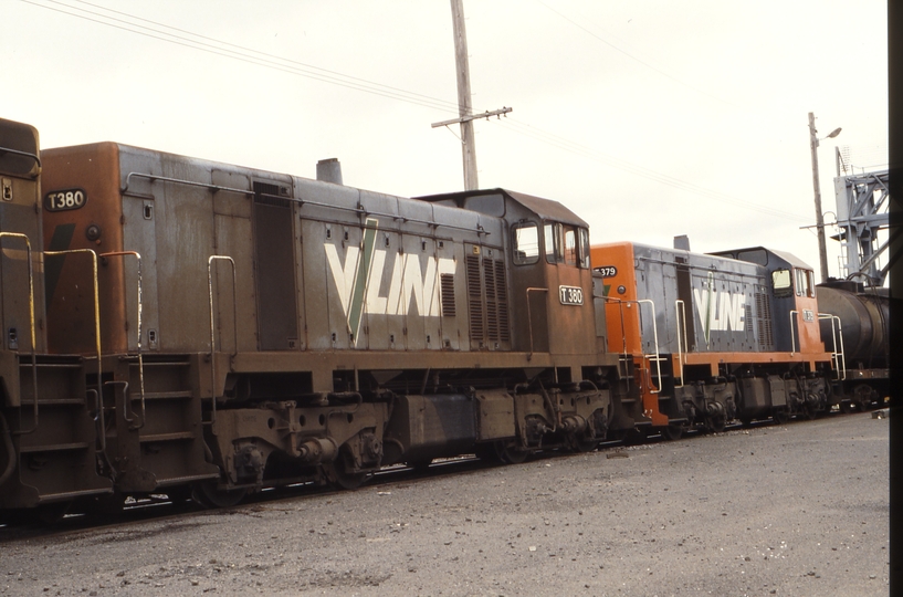 116836: Geelong Locomotive Depot T 380 T 379