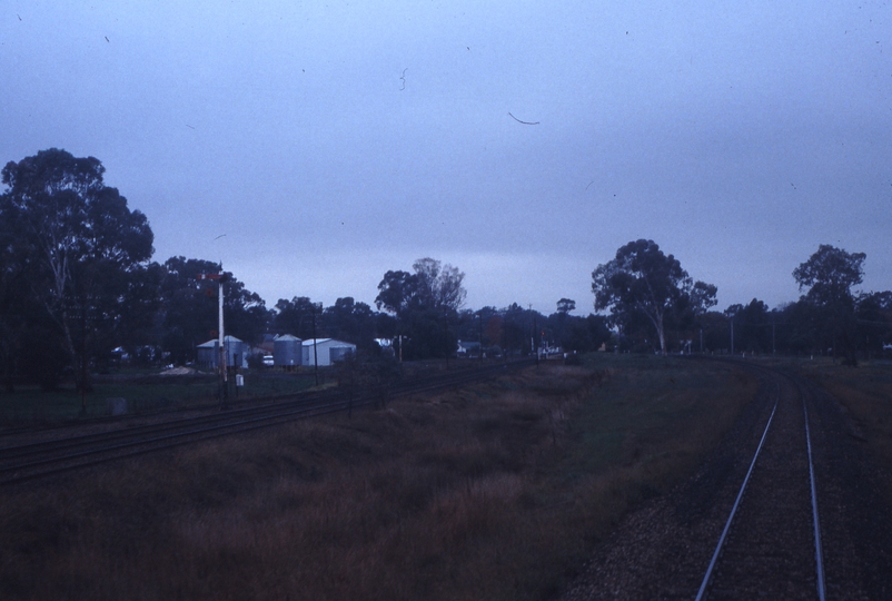 117243: Violet Town Looking towards Albury from Cab of Loco on 8661 Down Intercapital Daylight Express