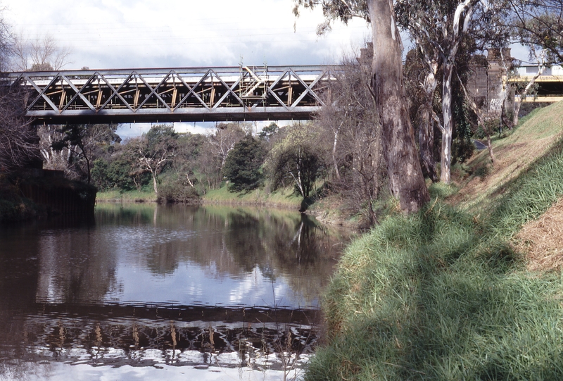 118485: Hawthorn up side Yarra River Bridge Viewed from Downstream Side