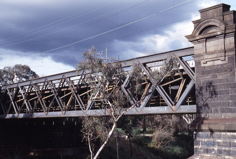 118487: Hawthorn up side Yarra River Bridge Viewed from Downstream Side