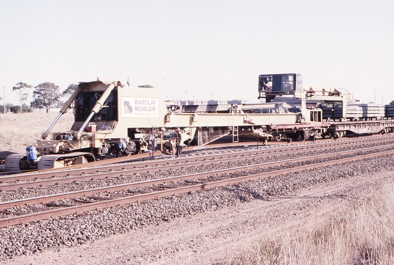 119753: km 63 Geelong Line Down Barclay Mowlem Track Assembly Train 4903