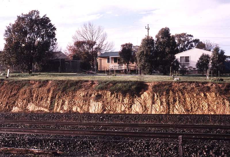 119963: Broadford Looking towards Backyard of AREA House on Up Side at Down End