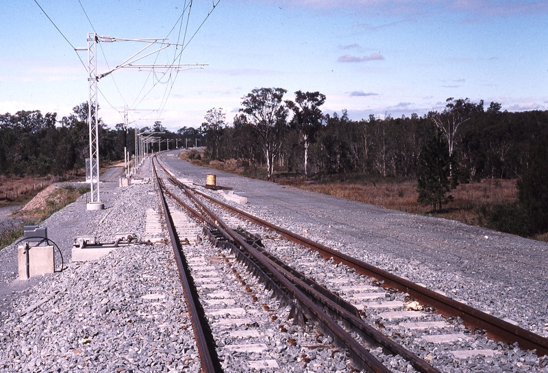 120077: Gold Coast Railway #25 Turnout at end of double track at South end of Coomera Looking South