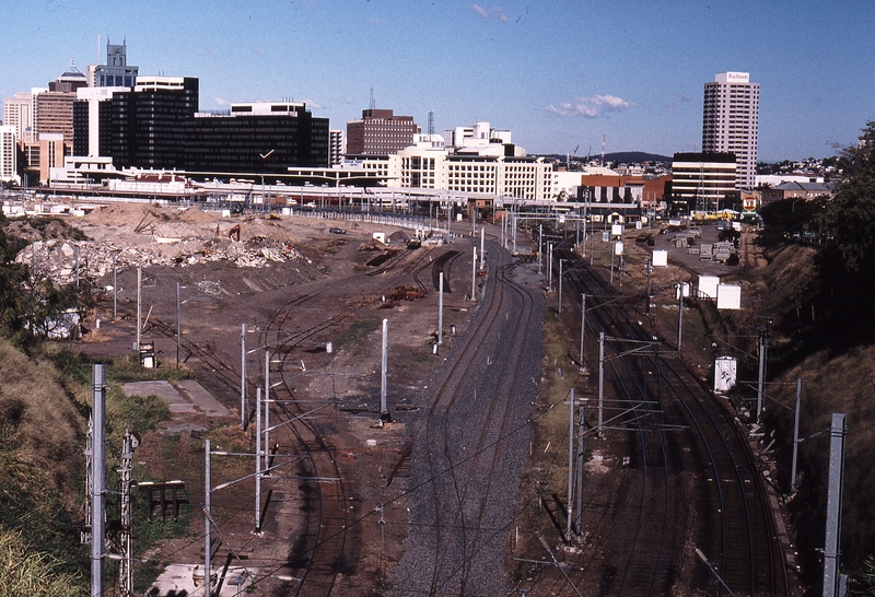 120152: Roma Street Yard Viewed South from Bridge at Normanby End