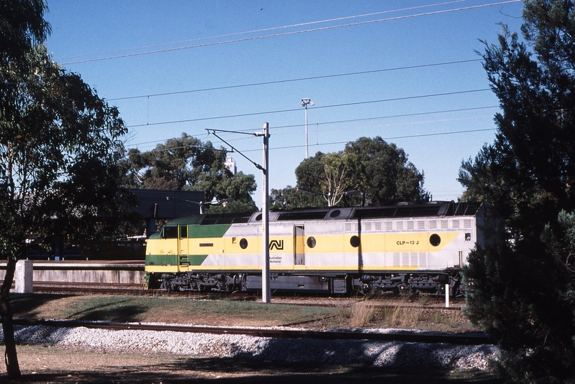 121400: East Perth Terminal CLP 12 Light Engine from Westbound Indian Pacific