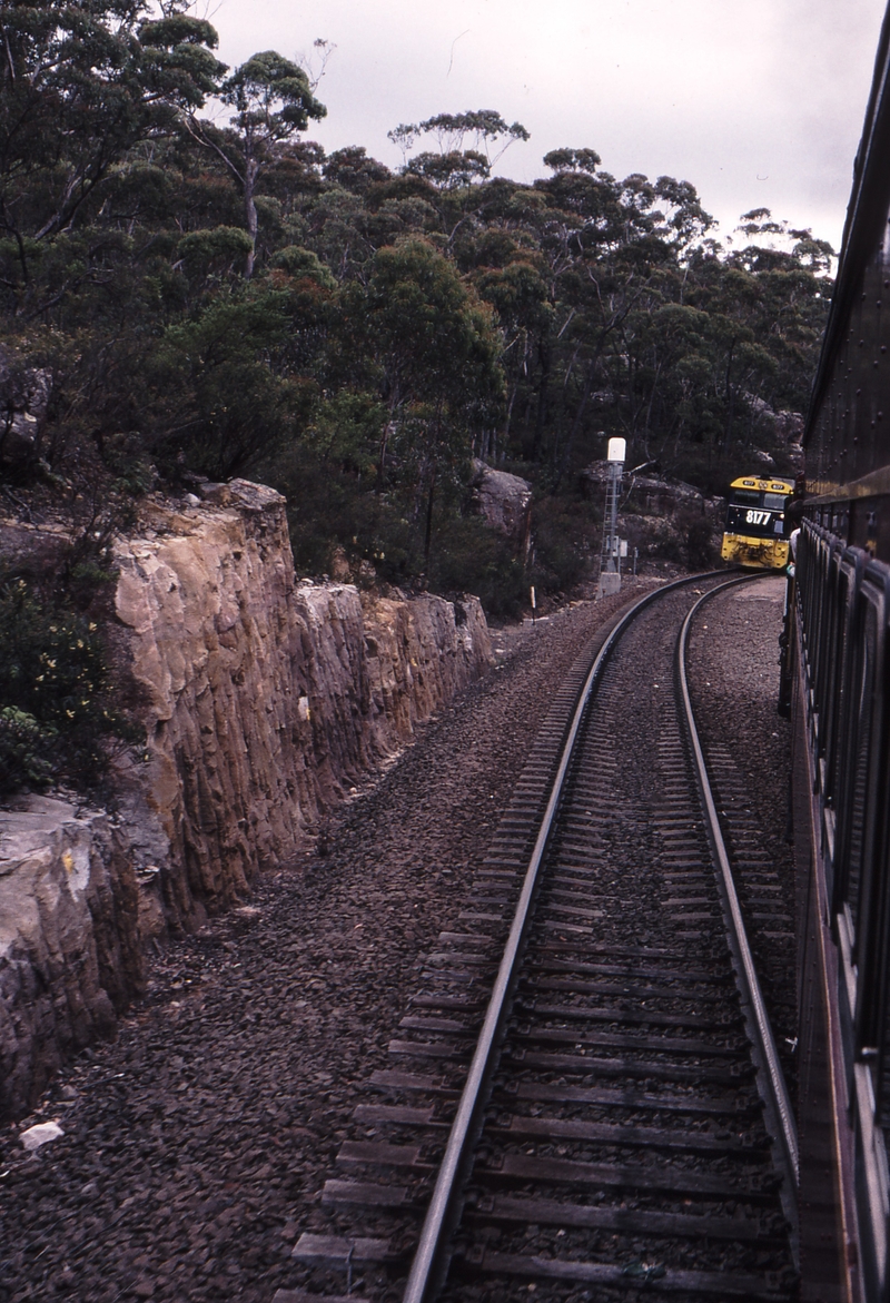 121800: Mount Murray Up Steel Train 8177
