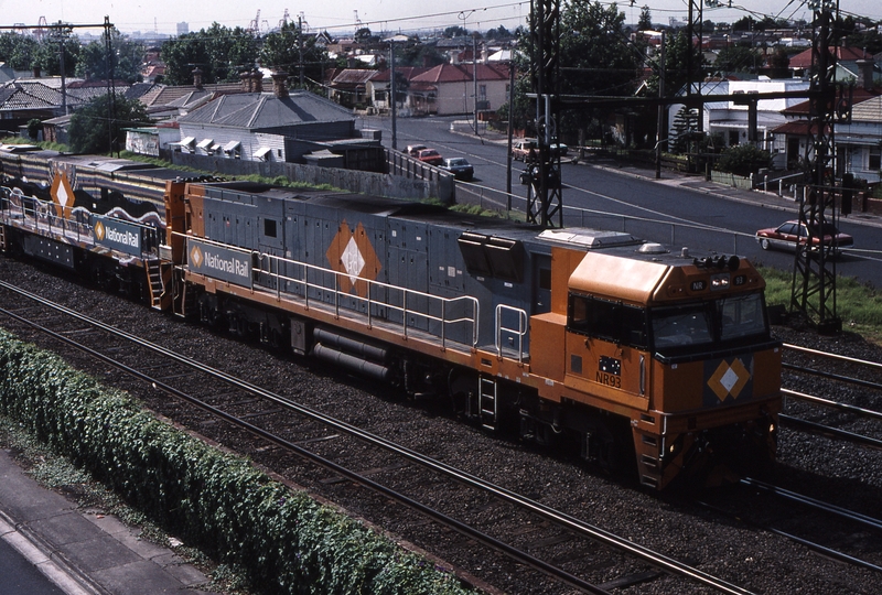 122015: West Footscray Junction 9821 Down Steel Train to Adelaide NR 93 NR 30 BL 28