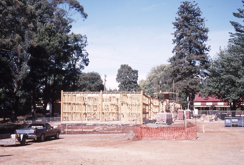 122198: Gembrook Town Station Building under construction