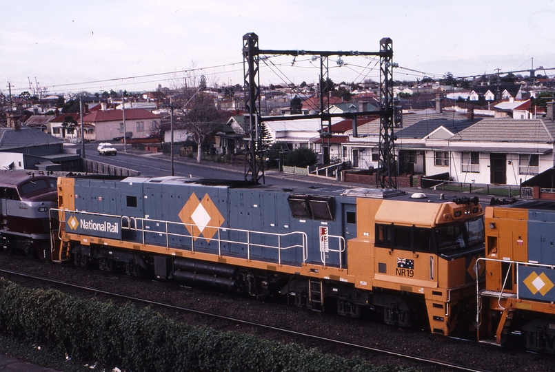 122492: West Footscray Junction NR 19 second loco on 9822 Adelaide Steel Train