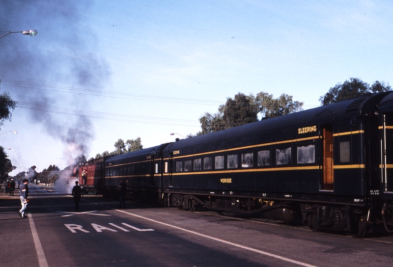 122558: Wycheproof Street Section South End 8192 Up Steamrail Special R 761 Werribee nearest