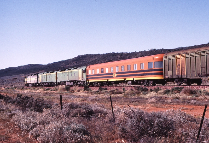 122708: Trans Australia Railway km 52 3MP9 SCT Train CLP 10 ALF 20 ALF 25