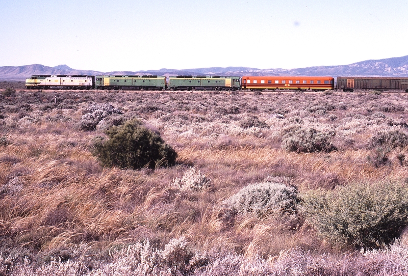 122711: Trans Australia Railway km 79 3MP9 SCT Train CLP 10 ALF 20 ALF 25