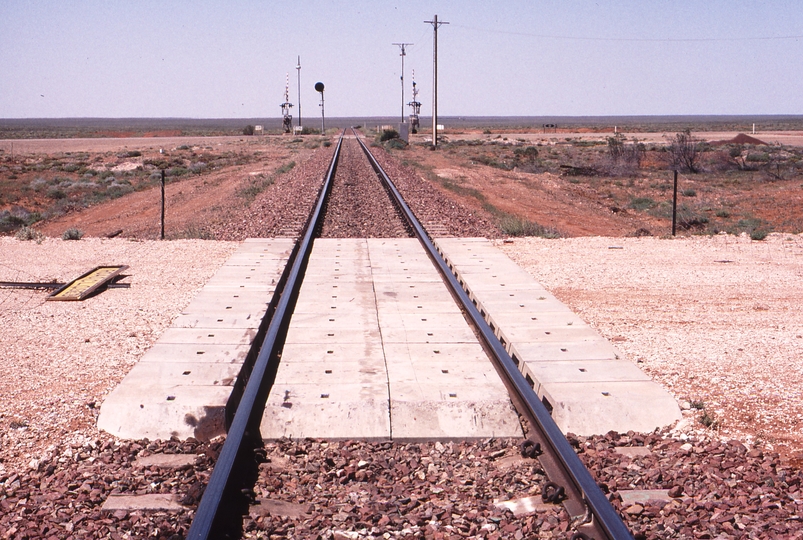 122822: Pimba Over Dimension Level Crossing for Roxby Downs looking East