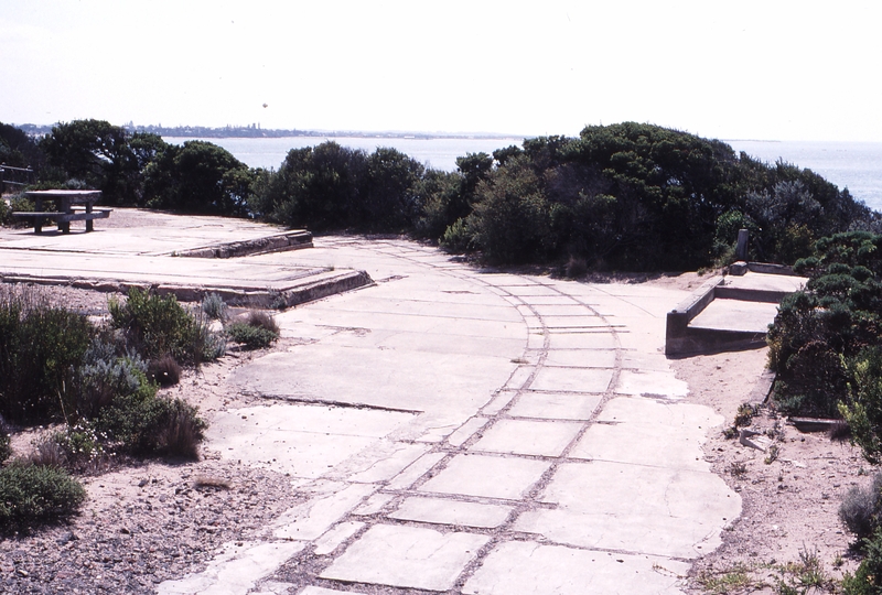 123263: Fort Nepean Remains of 2' 3' gauge tramway serving gunnery post