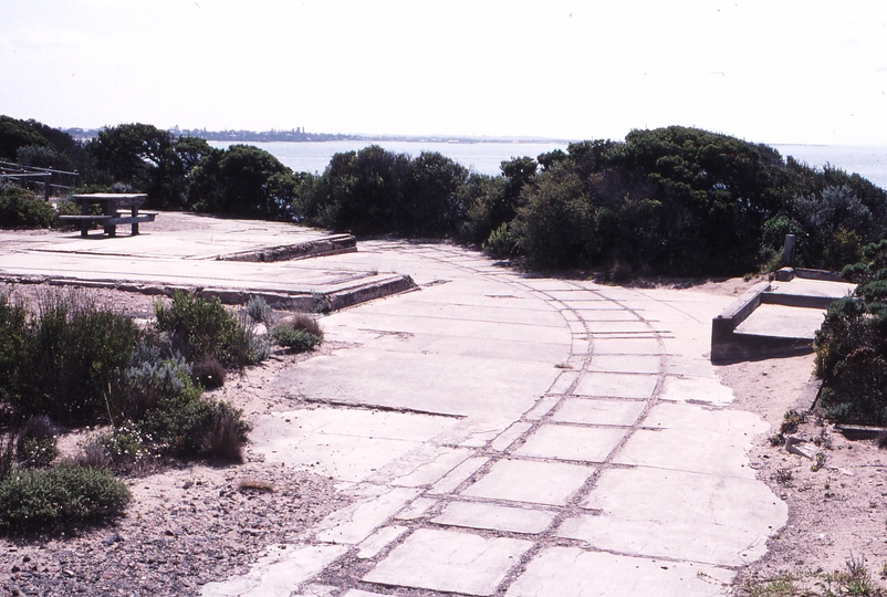 123264: Fort Nepean Remains of 2' 3' gauge tramway serving gunnery post