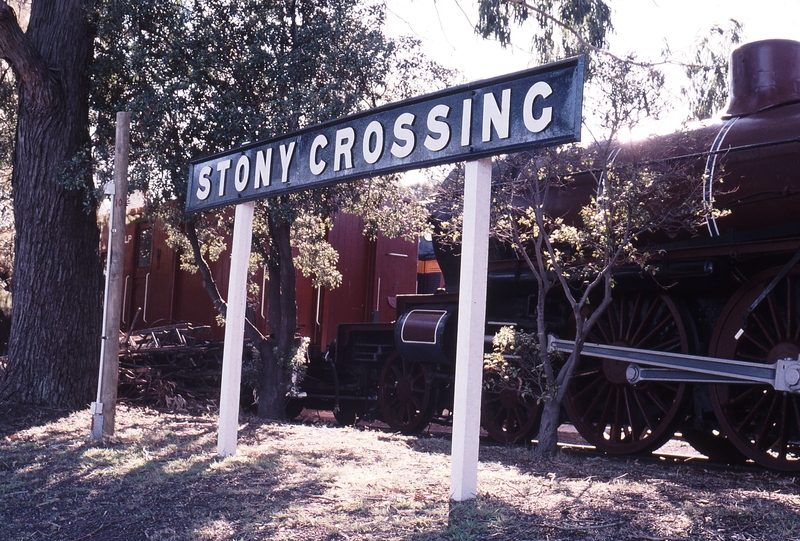 123688: North Williamstown ARHS Museum Stony Crossing Station Sign