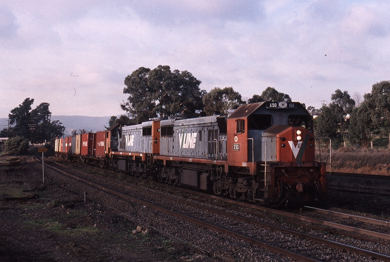 123745: Broadford 9352 Up Superfreighter from Tocumwal X 50 X 51