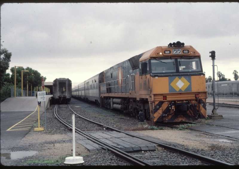 123886: Adelaide Rail Passenger Terminal Alice Springs to Melbourne Ghan NR 95