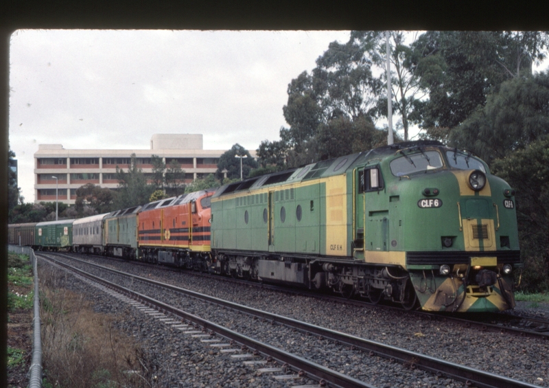 123888: Mile End Yard opposite Adelaide Rail Passenger Terminal CLF 6 CLP 14 ALF 23 shunting MP9 SCT Train