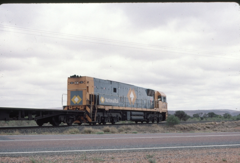 124223: Stuart Highway Level Crossing km 1323 Tarcoola Alice Springs Railway NR 48 Sydney to Alice Springs Ghan