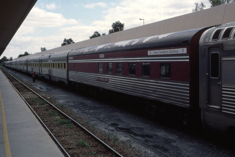 124226: Adelaide Rail Passenger Terminal Keswick Overland Club Car No 2 in consist of Ghan to Melbourne